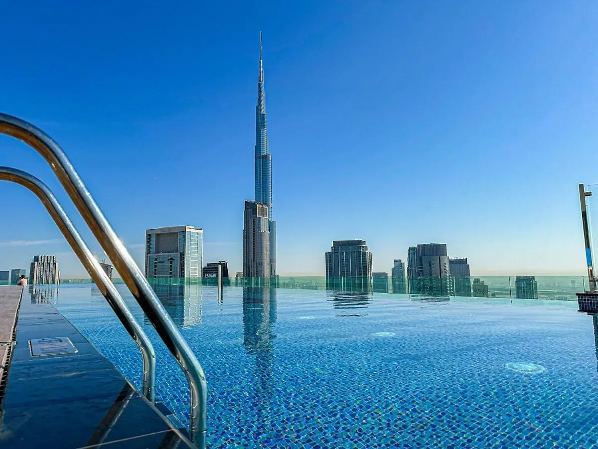 64Th Floor Rooftop Dream, Burj Khalifa View Pool, 2Br Apartment In Paramount Hotel Midtown Dubai