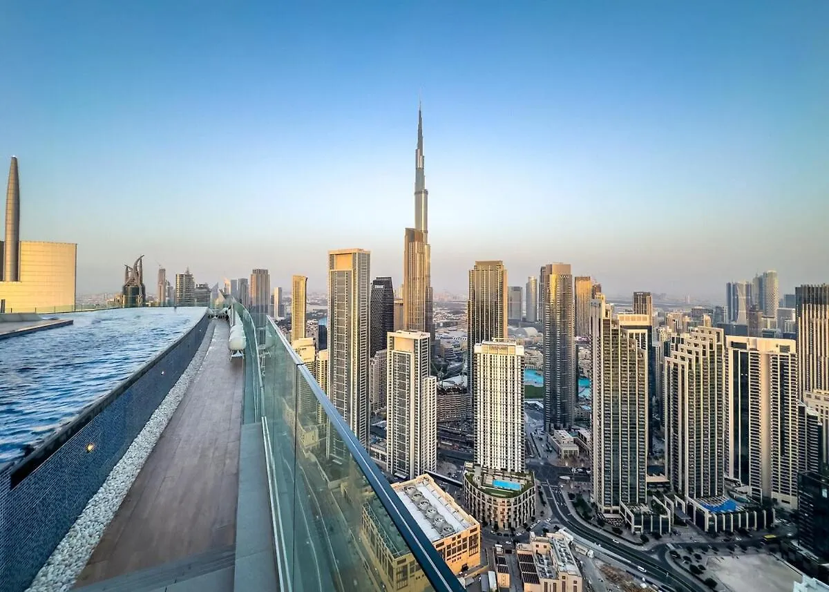 64Th Floor Rooftop Dream, Burj Khalifa View Pool, 2Br Apartment In Paramount Hotel Midtown Dubai