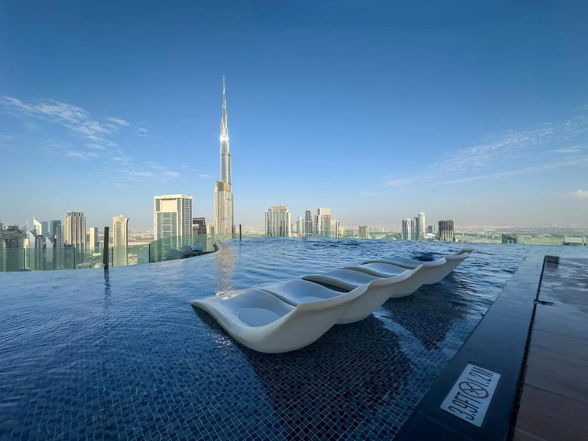 64Th Floor Rooftop Dream, Burj Khalifa View Pool, 2Br Apartment In Paramount Hotel Midtown Dubaj Spojené arabské emiráty