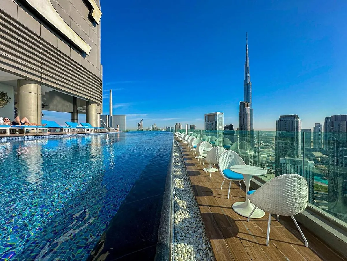 64Th Floor Rooftop Dream, Burj Khalifa View Pool, 2Br Apartment In Paramount Hotel Midtown Dubaj 0*,
