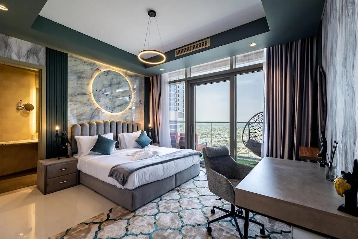 64Th Floor Rooftop Dream, Burj Khalifa View Pool, 2Br Apartment In Paramount Hotel Midtown Dubaj
