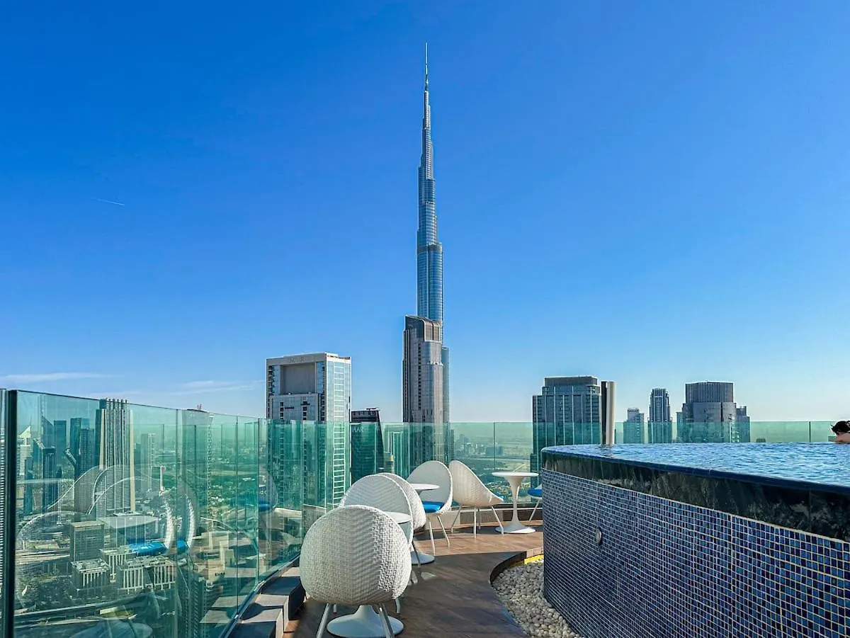 64Th Floor Rooftop Dream, Burj Khalifa View Pool, 2Br Apartment In Paramount Hotel Midtown Dubaj Spojené arabské emiráty